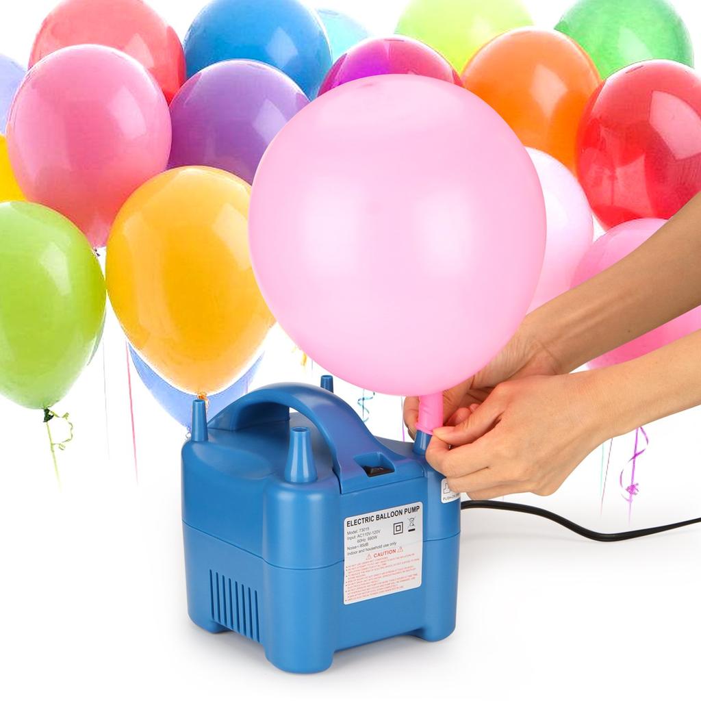 AGPtek High Speed Electronic Balloon Inflator Air Pump [2 Nozzles]