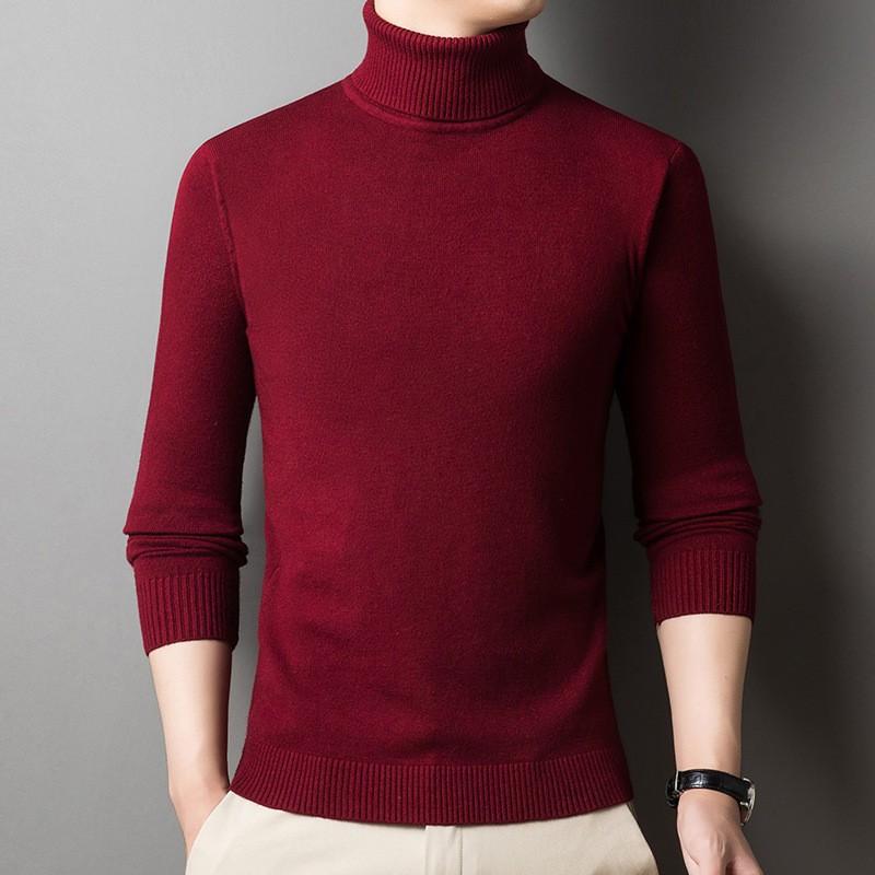 Collar Sweater Men's Slim-fit Autumn and Winter Warmth Men's Bottoming Sweater