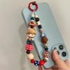 Süßer Retro Süßer Junge Perlen Handy-Anhänger Lanyard Y2K Handgemachter Süßigkeiten-Keks Anhänger Ästhetisches Tasche Schlüsselanhänger Zubehör