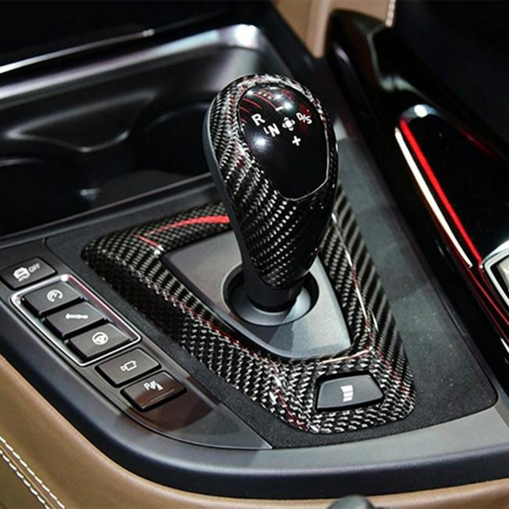 Car Interior Upgrade Carbon Shift Knob Automotive Interior Sticker Black Authentic Carbon Fiber Sporty Appearance China Mainland