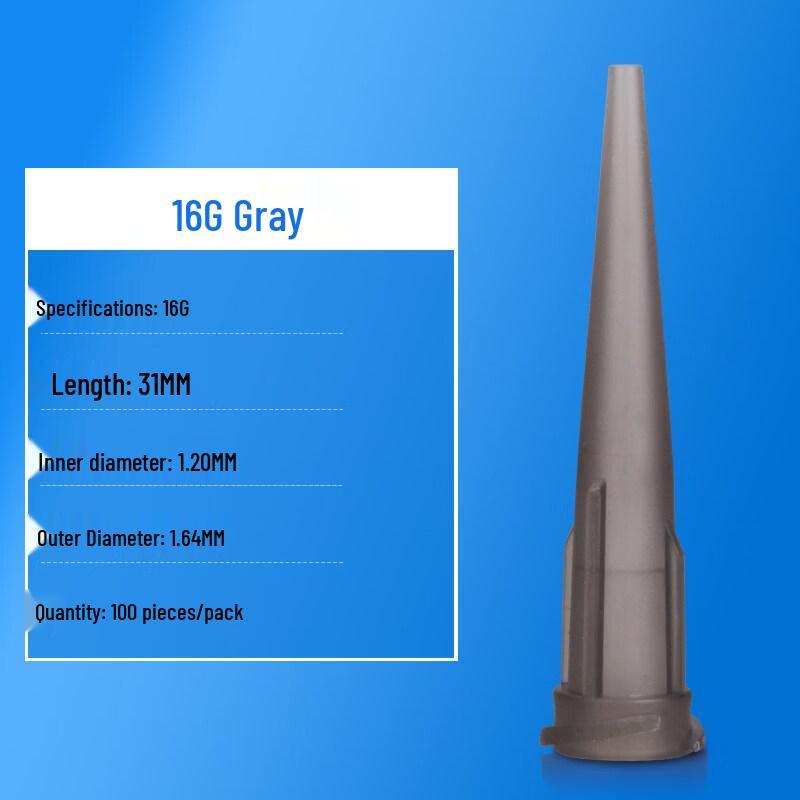 All-Plastic Slanted Glue Dispensing Tips