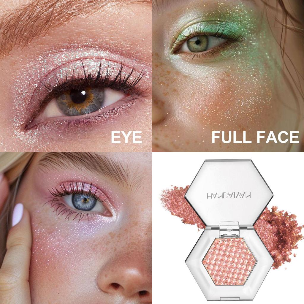 Chameleon Hexagonal Five-color Eyeshadow Diamond High Gloss Powder Natural Pearlescent Brightening Shimming Glitter for Face Eye Makeup Cosmetics