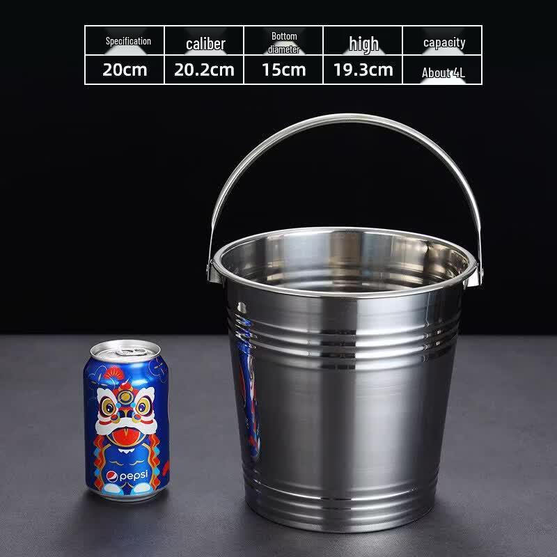 ZISIZ Stainless Steel Multi-Purpose Ice Bucket