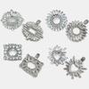 1 Paar Modische Glänzende Schuhclips Abnehmbare Blumen-Schuhdekorationen Clip Strass-Charme-Schnalle Hochzeit