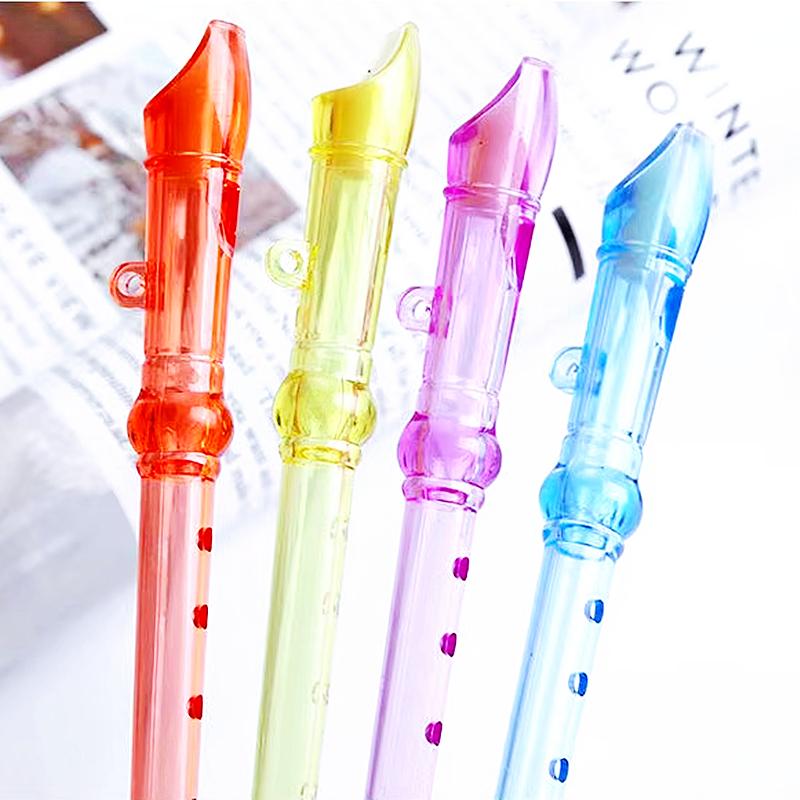 

5/10/15 шт. Мини красочные прозрачные флейты музыкальные свистки игрушки для детей подарок на день рождения пиньята мягкие мальчики девочки призы сувениры Random color-5 Pack