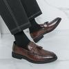 Fashionable Tassel Men's Leather Loafers Branded Business Commuting Leather Shoes High-quality Low Cut Comfortable Casual Shoes