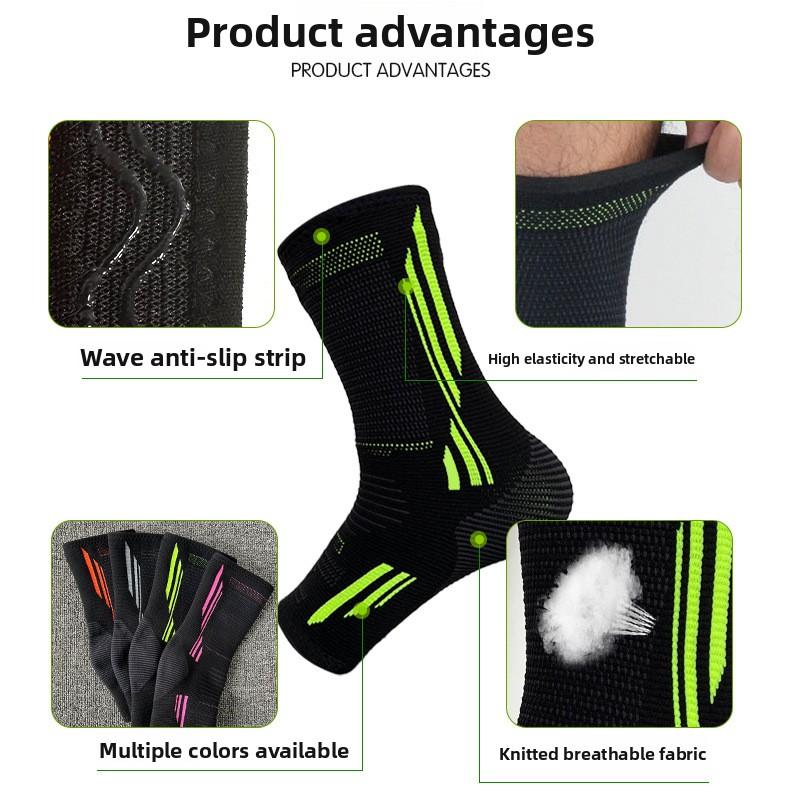Sports Ankle Protection Knitted Pressurized Ankle Protection Cover Basketball Football Badminton Mountaineering Fitness Ankle Wrist Protection New
