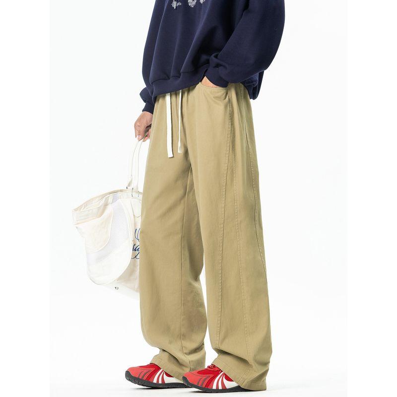 Wassup American-Style Heavyweight Casual Pants for Men 2025 New Trendy Versatile Casual Long Straight-Leg Pants for Teenagers
