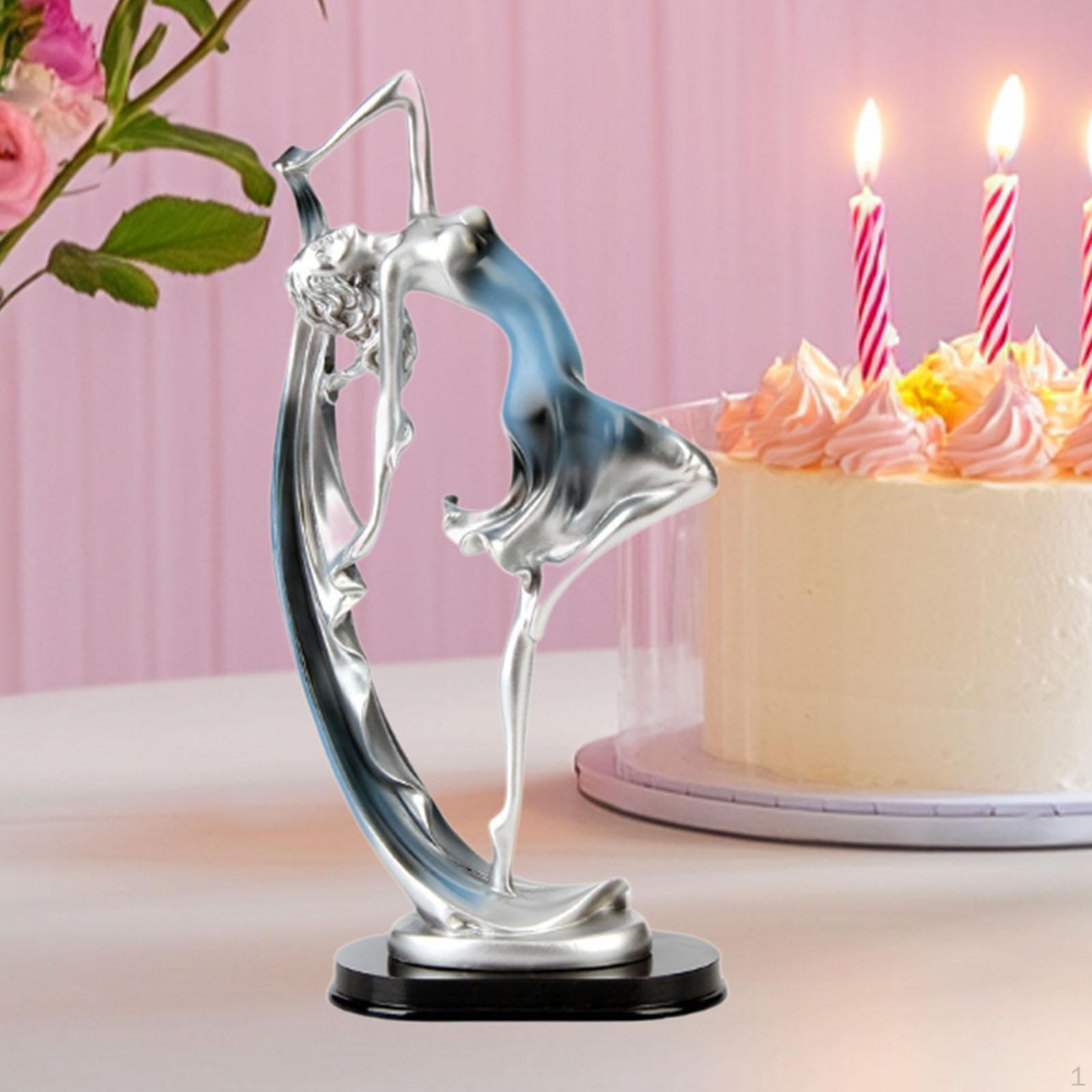 

Художественная статуэтка танцора для книжной полки и оформления гостиной синий