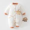 Thickened 120g Cotton Winter Baby Jumpsuit - Warm Padded Bodysuit for Crawling