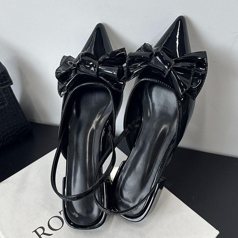 Fashion Fashion Butterfly-Knot Footwear Ladies Flats Sandals Shoes Female Pointed Toe Women Flats Sandals Shoes Slides Mules New In 2025