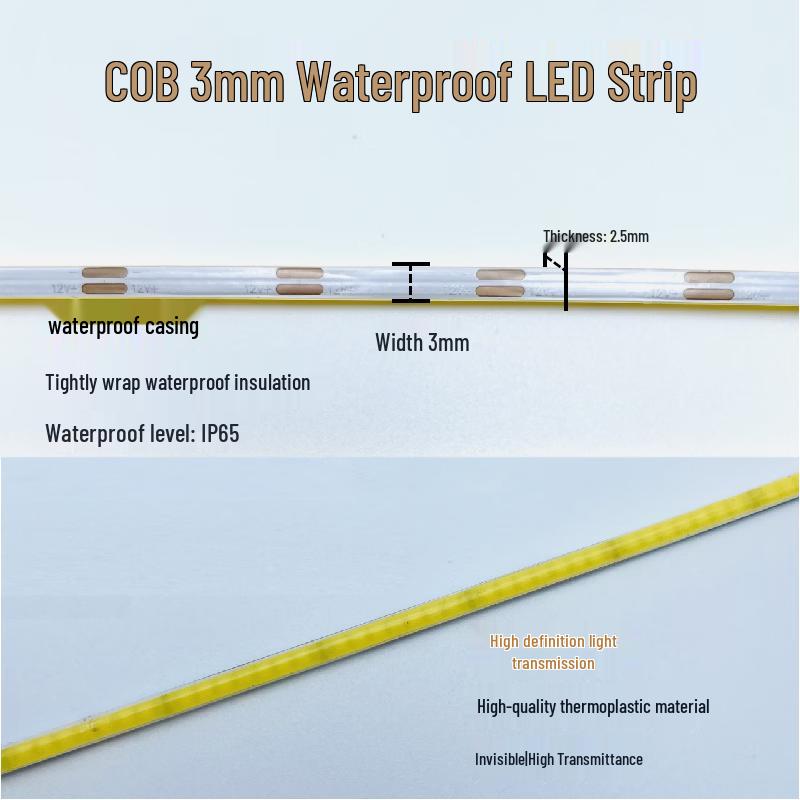 Cinta de LED Flexible Impermeable COB Cai Zhi