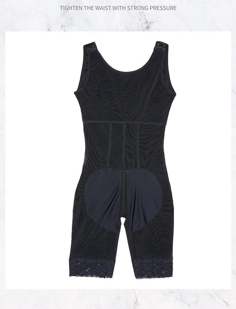Spitzen-Knopfleisten-Bodysuit mit Bauchkontrolle & Taillenformer für Damen