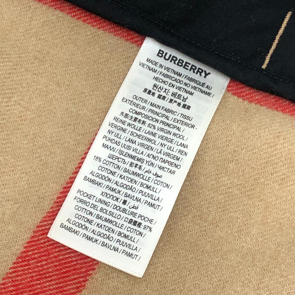 BURBERRY 8050135 Check pattern Apparel Outerwear Shirt Jacket Zip-Up Blouson