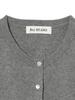 Ray Beams Women's L/S Knit Cardigan with Mixed Material, Gray, One Size