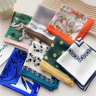 Moda Dekorasyon Eşarp Saç Bandı Bağlama Saç 70 Küçük Kare Eşarp İpek Eşarp Kadın İlkbahar Ve Sonbahar Çok Yönlü Küçük Eşarp Profesyonel Eşarp