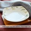 7-Inch Round Bone China Porcelain Plate - Chinese Style Tableware