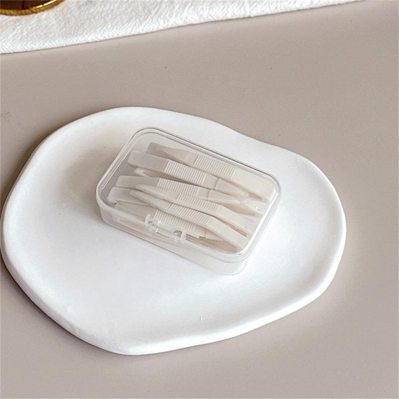 10pcs Compact Lens Remover Tool and Container For Travel Friendly Eyewears Organization Lens Applicator Removing Kits