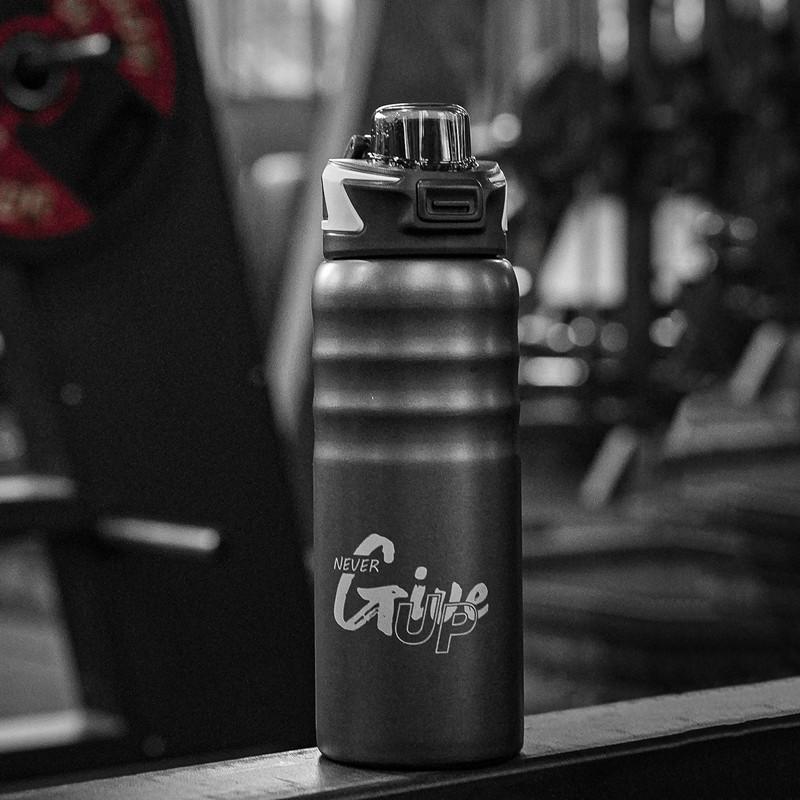 

800 мл двойной термос из нержавеющей стали 316 для спорта портативный термос для занятий спортом в спортзале фитнесом на открытом воздухе для велоспорта скалолазания кружка дорожный стакан 800ml