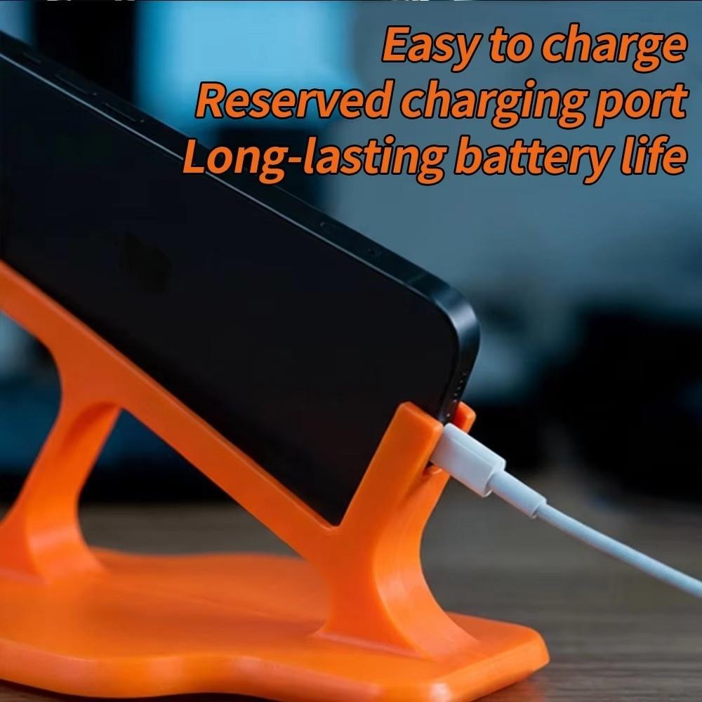 Stable Mobile Phone Holder Curved Non-Slip Side Lying Phone Holder Bedtime Entertainment