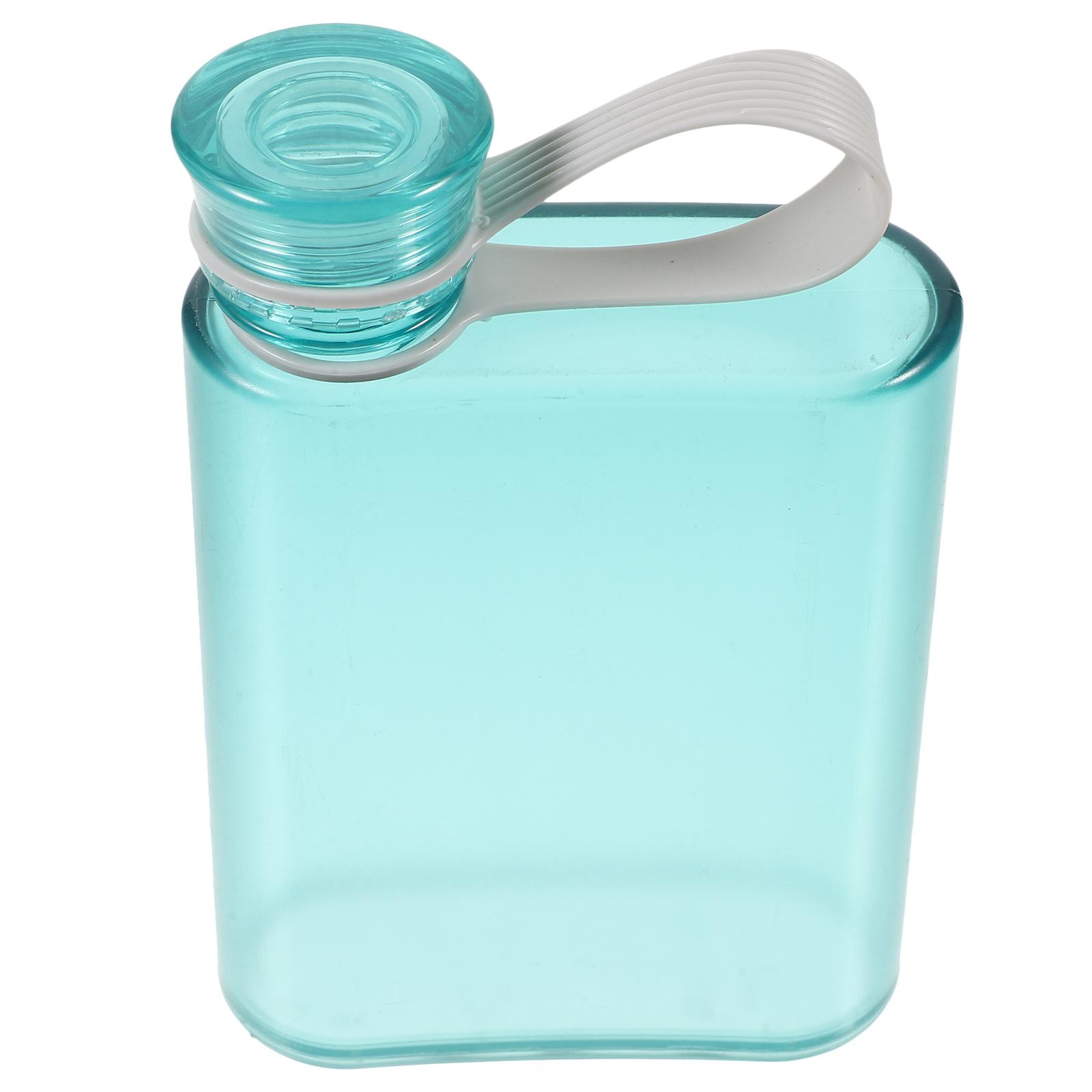 Flat Water Bottle Reusable Transparent Sports Kettle for Outdoor Fitness Cycling Camping Gym Lightweight Portable Drinking other