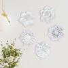 Ceramic Flower Wall Art Ornament Unique Compact Decorative Art Decor for