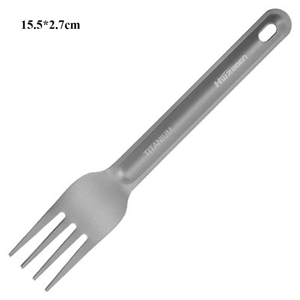 Environmental Outdoor Camping Fork Portable Cutlery Fork New Titanium Spoon  Outdoor Tool