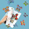 10Pcs Magic Flying Butterfly Wind Up Toy In The Sky Funny Rubber Band Powered Cards Kids Tricks Props Party Great Surpris Gift