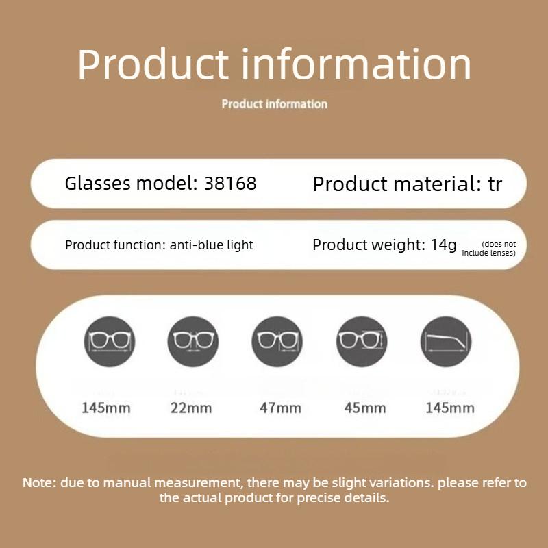 Damen INS-Stil Blaulichtblockierende Einfache Brille Hochwertiges Polygonales Gestell Nicht-Sehstärke Brille Klassische Herrenbrille