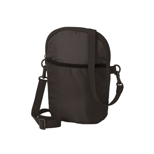 

Keeps cool with this shoulder pouch/shoulder bag with drink holder, water bottle holder, and cover. Holds two water bottles. Perfect for shoulder or c