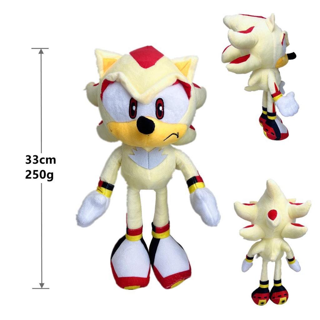 Hedgehog Sonic Plush Toy Backpack - Super Sonic & Tails Doll Set