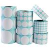 Round Waterproof Thermal Label Paper - Barcode Printer Adhesive Stickers