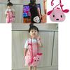 Adorable Cartoon Shoulder Bag For Kids Cute Knitted Animal Pattern Preschool Use