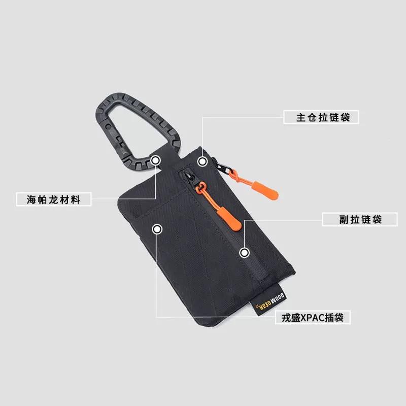 

Outdoor Tactical Molle System Techwear Coin Pouch Card Holder Multifunction Waterproof Key Hanging Small Bag