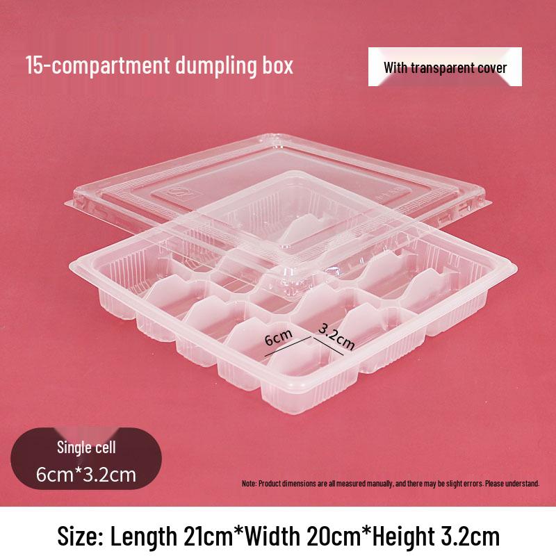 Dumpling Storage & Takeaway Box: Compartmented for Cooked or Uncooked