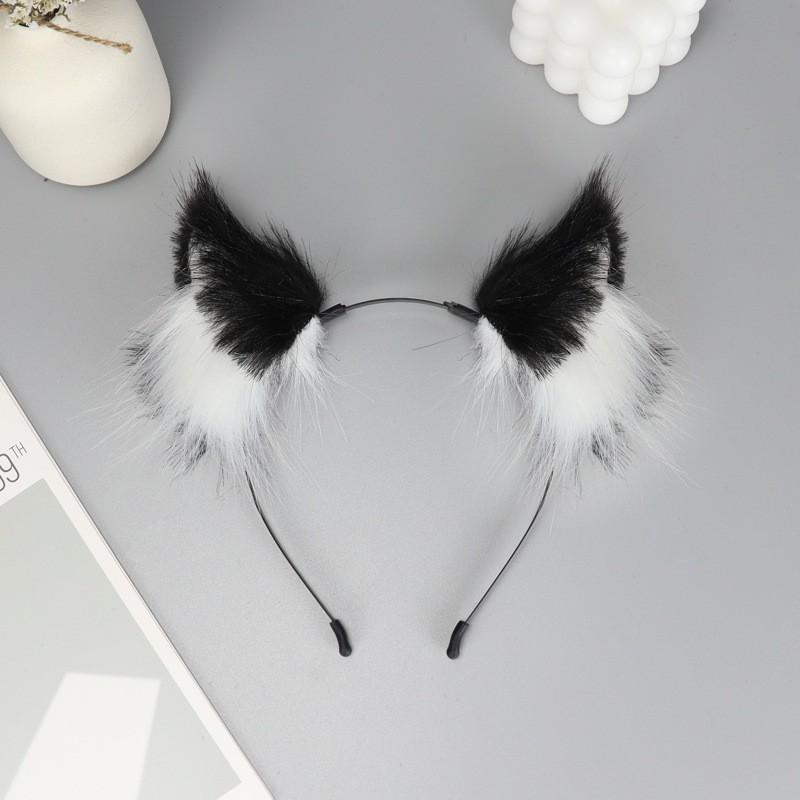 Handgemachtes Plüschtier-Ohren-Haarband für Damen, Herren, Cosplay, Katze, Fuchs, Haarschmuck in mehreren Farben