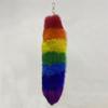Huge Fluffy Faux Fur Fox Tail Keychain Bag Charms Therian Tail Fox Tail Keychain Fur Pendant Key Chain Plush Pendant Gift For