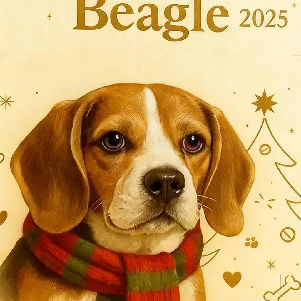 2025 Christmas Advent 2D Dog Ornaments Home Decor Cute Animal Countdown Calendar Christmas Decor for Kids Adults Wall Mantel