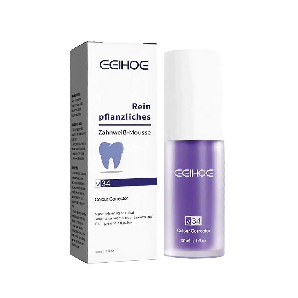 V34 Teeth Whitening Toothpaste Cleans Teeth Stains, Protects Gums, Whitens Teeth, Oral Care Toothpaste 30ml