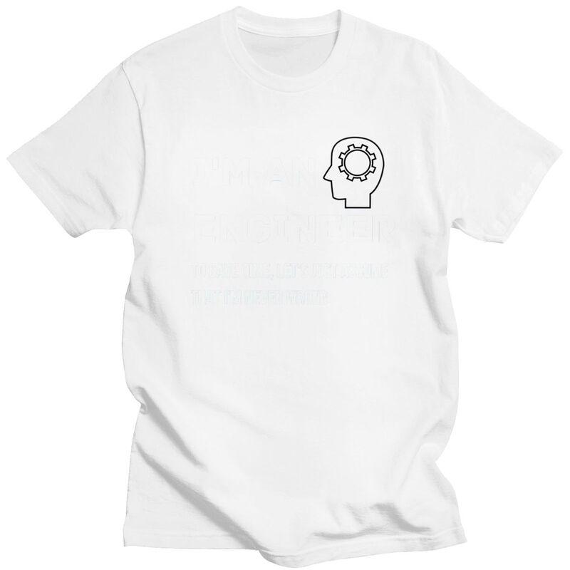 Custom Im An Engineer Tshirt for Men Short Sleeves T Shirt Fashion Tshirt Slim Fit 100 Cotton Tee Gift
