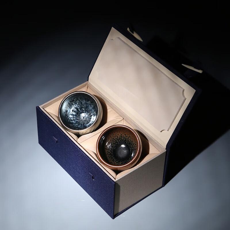 Jianyang Jianzhan Oil Drop Kiln Glaze Master Teacup Set
