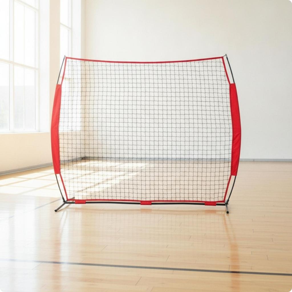 Training Net with Metal Frame Freestanding Sports Deflector NetInstant Setup VersatileSport for