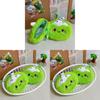 Plush Coconut Coin Wallet With Zipper Storage For Kids And Teens
