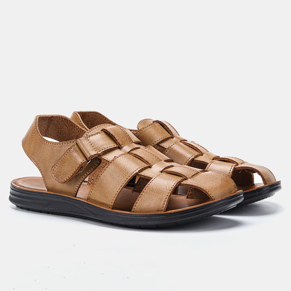 High Quality Microfiber Leather Mens Summer Beach Sandals Man'S Outdoor Office Walking Casual Shoes Male Water Sport Sneakers