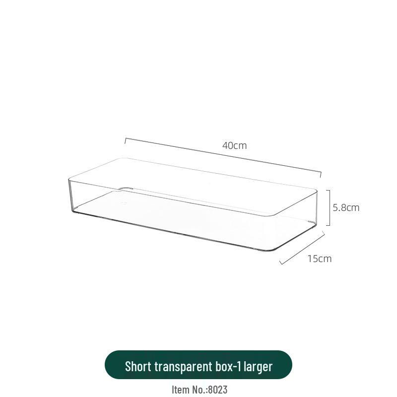 Clear Acrylic Jewelry and Cosmetics Storage Box with Lid