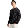 Calvin Klein FW23 Letter Jacquard Crew Neck Pullover Wool Sweater Men Sweater Space-Black J324411