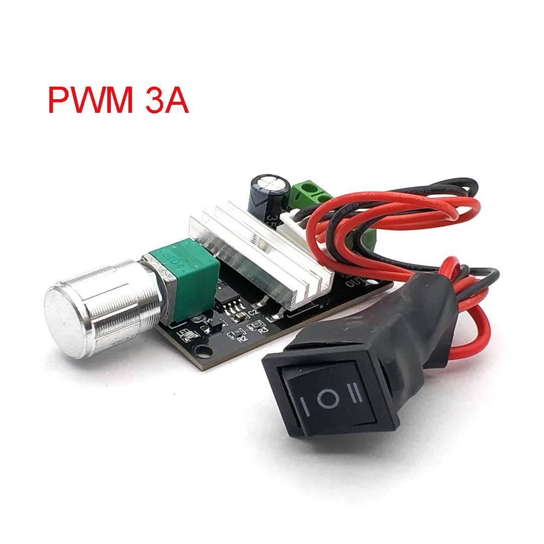 

DC 6V 12V 24V 28V 3A PWM Motor Speed Controller Adjustable Speed DC Motor Driver Forward Reverse Switch PWM 3A