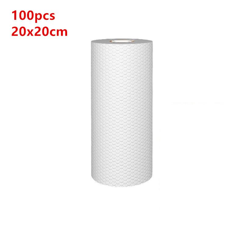 Kitchen Disposable Rags Thicken Reusable Non-Woven Cleaning Cloths Household Washing Dishcloths Cloth Paper Towels Scouring Pads