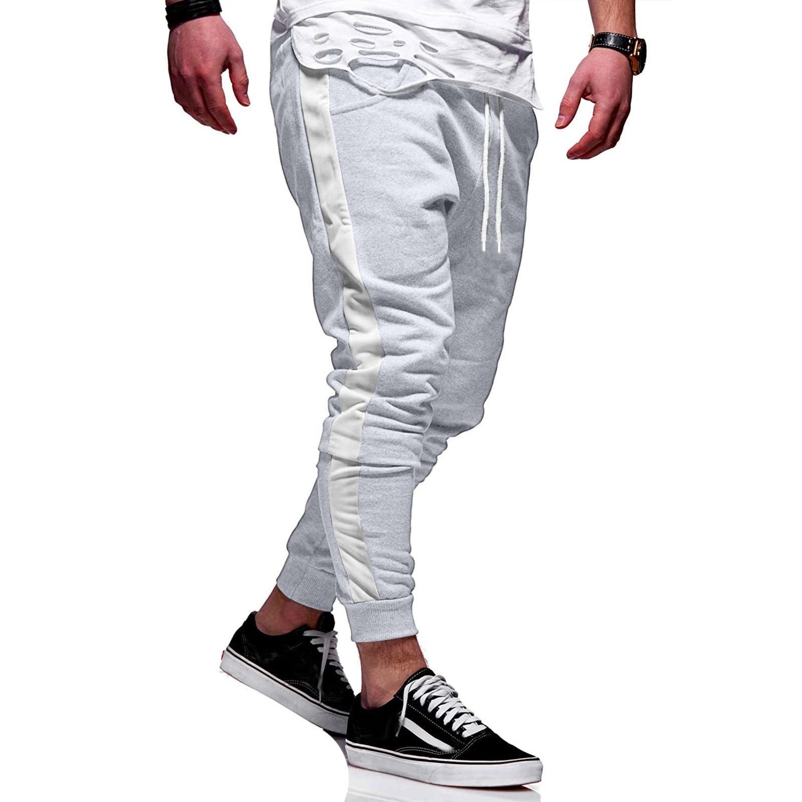 

Мужская спортивная и повседневная одежда, модные однотонные брюки, спортивные брюки XL