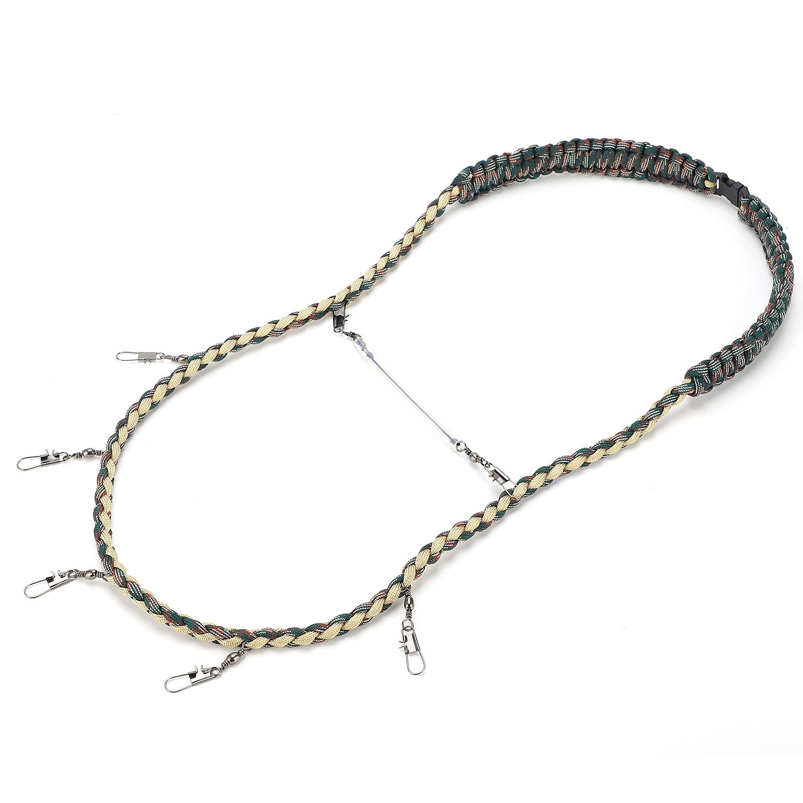 

Fly Fishing Strap Fly Fishing Nylon Braided Strap Necklace Fishing Nipper Patch Forceps Tippet Holder Tool